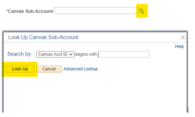 Screenshot of sixth step in requesting nr course 